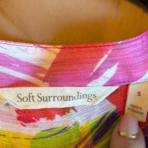 Soft Surroundings Pink Floral Top - Picture 3 of 4